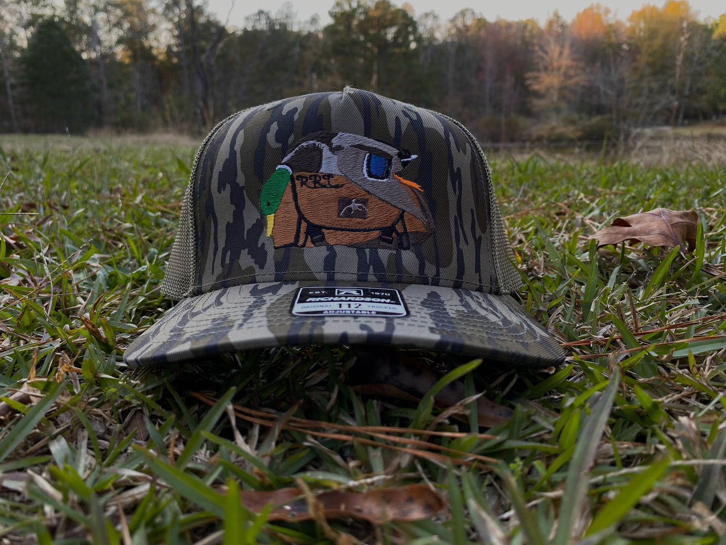 Mallard on blind bag