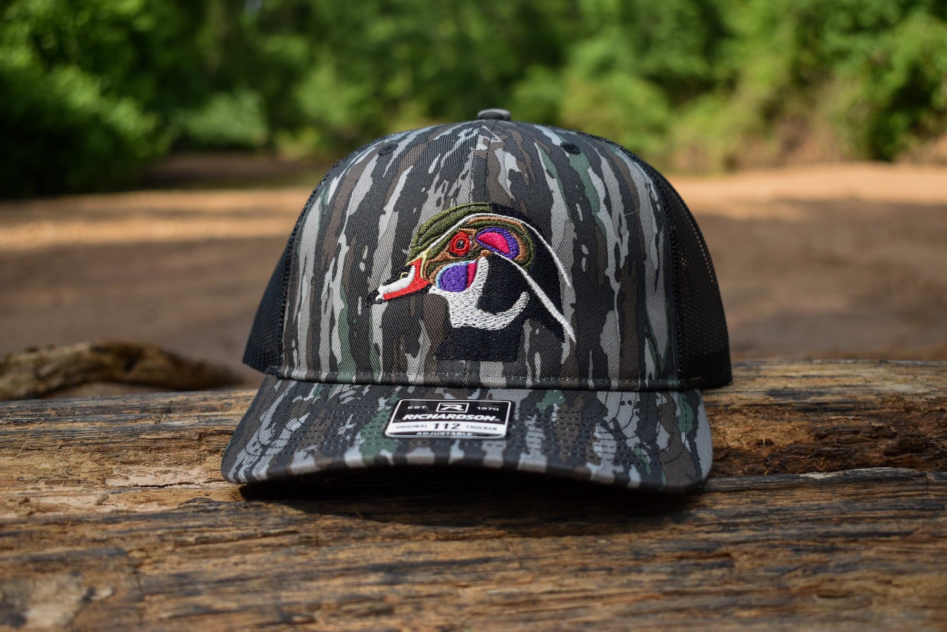 Richardson Trucker Hat Animal Wood Duck Waterfowl Wildlife Baseball Cap